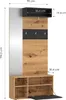 Urbino Garderobe mit Spiegel und 3 Haken, 90 cm breit, Produktbild-Vorschau 5