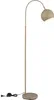 A floor lamp with a curved arm and a spherical shade, shown against a white background. Produktbild-Vorschau
