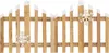 A wooden fence decorated with snowflakes and lights. Náhľad obrázku produktu