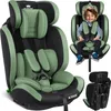 A collage of images showing a child car seat from different angles, including one with a child sitting in it. Produktbild-Vorschau