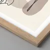 Gerahmtes Poster - Rahmen in heller Eiche - Linie Kunst Produktbild-Vorschau 2