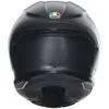 Rear view of a black motorcycle helmet. Produktbild-Vorschau