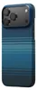 A close-up view of the back of a blue iPhone case with a textured pattern and a camera module. Anteprima dell’immagine prodotto