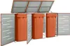 vidaXL Mülltonnenbox für 3 Tonnen 207x77,5x112,5 cm Produktbild-Vorschau 2