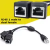 1 bis 2 Dual Ports RJ45 Y Verteiler Adapter Splitter LAN Produktbild-Vorschau 3