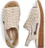 Rieker Damen Keil-Sandaletten Beige Voir les images du produit 26