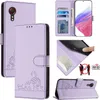 Kožené pouzdro pro Samsung Galaxy Xcover 5, sladká kočka Náhled obrázku produktu 1
