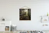 MuchoWow® Textilposter Wald - Sonne - Nebel 120x120 cm mit Produktbild-Vorschau 2