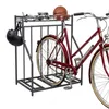 Relaxdays Supporto per biciclette da terra, 3 biciclette, Anteprima dell’immagine prodotto 1