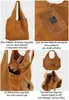 Caspar große Wildleder Hobo Bag Leder Shopper Damen Tasche Produktbild-Vorschau 3