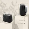 HOMCOM Wasserkocher Toaster Set 2200 W 1,7L Wasserkocher, 2 Produktbild-Vorschau 3