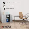 AREBOS Aktenschrank, Stahl, Grau, 90 x 90 x 40 cm, Produktbild-Vorschau 9