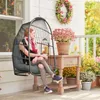 Outsunny Hängesessel Hängekorb mit Kissen Polyrattan Produktbild-Vorschau 2