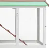 vidaXL Velká králíkárna hnědobílá 145x45x84 cm Dřevo Náhled obrázku produktu 4