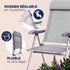 CASARIA tuinstoelen, set van 4, draagvermogen 130 kg Productafbeelding-voorbeeld 12