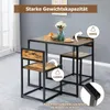 COSTWAY 3 pcs. Bar de cuisine Table haute avec 2 chaises de Voir les images du produit 4