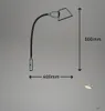 Bettleuchte Bettlampe schwenkbar Leselampe 1xE27 10W chrom Produktbild-Vorschau 6