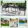 KOMFOTTEU 3-teiliges Bartisch mit Klappstühlen, Garten Produktbild-Vorschau 7