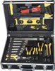 An open tool case filled with various tools. Produktbild-Vorschau