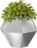 Pflanzkübel Silber 100 x 100 x 80 cm Verzinkter Stahl Produktbild-Vorschau 2