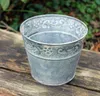 Blumentopf aus Zink, Shabby Chic Stil, 11 cm Höhe, 13 cm Produktbild-Vorschau 3