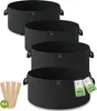 TTL GARDEN 4x 60L Hochbeet Pflanzsack – 4er Set Filz & Produktbild-Vorschau 1