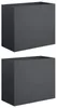 vidaXL Jardinières pour plantes, lot de 2, anthracite, 60 x Voir les images du produit 1