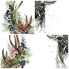 Wanduhr - Quadrat - Glasuhr - Surrealismus Hirsch Boho - Produktbild-Vorschau 8