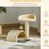 PawHut Kratzbaum Katzenbaum mit Spielbällen Katzenkratzbaum Produktbild-Vorschau 4