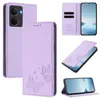 Lederhülle für Realme 14 5G, Schmetterling Prägung Leder Produktbild-Vorschau 2