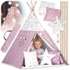 Nukido 740023 Kindertent met lichtjes - roze met sterren Productafbeelding-voorbeeld 19