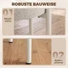 HOMCOM Esszimmerhocker 4er Set Stapelhocker mit Stahlbeinen Produktbild-Vorschau 7