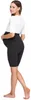 Be Mammy Damen Kurze Umstandsleggings BE20-259 (Schwarz, L) Produktbild-Vorschau 2