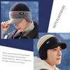 Herren Wintermütze mit Schirm Visor, Warm Strickmütze Produktbild-Vorschau 5