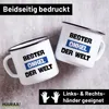 Huuraa Emaille Tasse Bester Onkel der Welt 300ml Vintage Produktbild-Vorschau 2