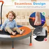 COSTWAY Ø90 cm Kinder Trampolin, Minitrampolin mit LED Produktbild-Vorschau 5
