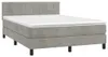 vidaXL Boxspringbett mit Matratze & LED Hellgrau 140x200 cm Produktbild-Vorschau 3