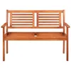 2-Sitzer-Gartenbank mit Auflage 120 cm Massivholz Produktbild-Vorschau 3