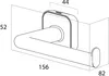 Tiger Carv Toiletrolhouder 15,6x8,2x5,2 cm Zwart Produktbild-Vorschau 3