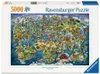 Puzzle pro dospělé 5000 dílků – mapa světa s památkami Náhled obrázku produktu 6
