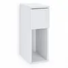 Nachttisch - 20x30x55 cm - Weiß - schmal - mit Schublade - Produktbild-Vorschau 5