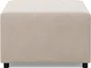 Sitzpouf für das Wohnzimmer 70 x 70 cm, Beige Produktbild-Vorschau 2