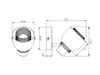 LED Wandstrahler innen, Metall Schwarz Drahtgitter Gold, Produktbild-Vorschau 5