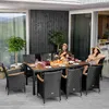A couple enjoying a meal on a patio with a dining set. Náhľad obrázku produktu