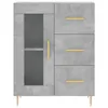 vidaXL Highboard gris béton 69,5x34x180 cm Bois composite Voir les images du produit 9