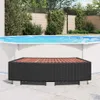 vidaXL Spa Step Poly Rattan 92 × 45 × 25 cm Black Náhľad obrázku produktu 2