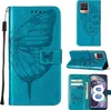 OPPO Realme 8 Hülle, Schmetterling Prägung Flip Leder Produktbild-Vorschau 1