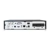 The back panel of a satellite receiver is shown against a white background. Produktbild-Vorschau