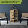 Coemo Eckregal Corner 120 aus Holz 4 Etagen Natur Sonoma Produktbild-Vorschau 7