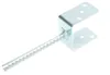 A metal U-shaped post anchor with a threaded rod attached, isolated on a white background. Anteprima dell’immagine prodotto